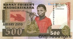 500 Francs - 100 Ariary MADAGASCAR  1988 P.071a pr.NEUF