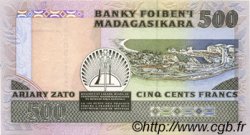 500 Francs - 100 Ariary MADAGASCAR  1988 P.071a pr.NEUF
