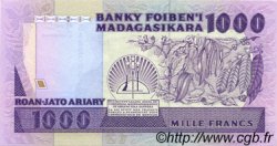 1000 Francs - 200 Ariary MADAGASCAR  1988 P.072a UNC
