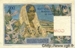 500 Francs COMORES  1960 P.04a TTB