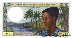 1000 Francs COMOROS  1986 P.11a UNC