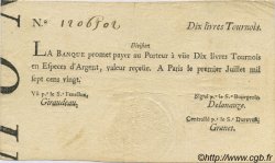 10 Livres Tournois typographié FRANCE  1720 Laf.093 TTB+