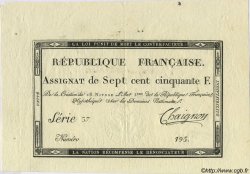750 Francs FRANCE  1795 Laf.174a SUP