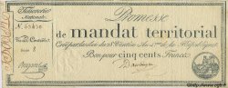500 Francs FRANCE  1796 Laf.203 XF