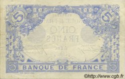 5 Francs BLEU FRANCE  1912 F.02.02 TTB+ à SUP