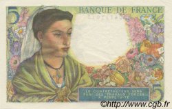 5 Francs BERGER FRANCE  1943 F.05.04 NEUF