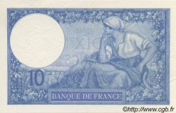 10 Francs MINERVE FRANCIA  1916 F.06.01 SPL a AU
