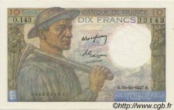 10 Francs MINEUR FRANCE  1947 F.08.18 NEUF