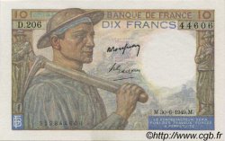 10 Francs MINEUR FRANCE  1949 F.08.22a SPL