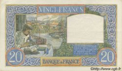 20 Francs TRAVAIL ET SCIENCE FRANCE  1941 F.12.17 SUP+