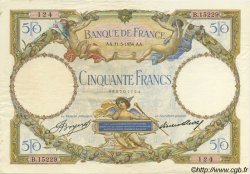 50 Francs LUC OLIVIER MERSON type modifié FRANCE  1934 F.16.05 SUP+