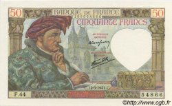 50 Francs Jacques CŒUR FRANCE  1941 F.19.07 pr.NEUF