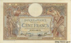 100 Francs LUC OLIVIER MERSON type modifié FRANCE  1939 F.25.44 TTB