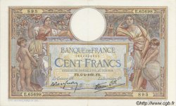 100 Francs LUC OLIVIER MERSON type modifié FRANCE  1939 F.25.45 SUP+