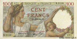 100 Francs SULLY FRANCE 1941 F.26.48