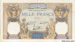 1000 Francs CÉRÈS ET MERCURE type modifié FRANCE  1940 F.38.43 pr.SUP
