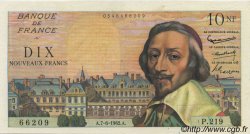 10 Nouveaux Francs RICHELIEU FRANCE  1962 F.57.19 pr.SPL