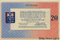20 Francs BON DE SOLIDARITE Annulé FRANCE régionalisme et divers  1941 KL.08Cs SPL+