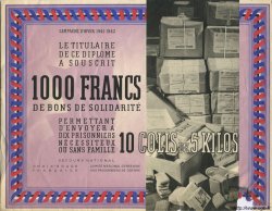 1000 Francs - 10 Colis de 5 Kilos FRANCE régionalisme et divers  1941 KLd.07As SUP