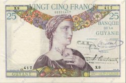 25 Francs GUYANE  1940 P.07 pr.SPL
