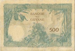 500 Francs GUYANE  1927 P.09 TTB