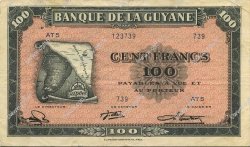 100 Francs GUYANE  1945 P.13b TTB+