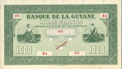 1000 Francs GUYANE  1942 P.15s pr.NEUF