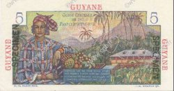 5 Francs Bougainville GUYANE  1946 P.19s NEUF