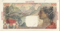 100 Francs La Bourdonnais GUYANE  1946 P.23s NEUF