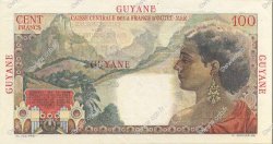 100 Francs La Bourdonnais FRENCH GUIANA  1946 P.23s AU