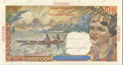 10 NF sur 1000 Francs Union Française GUYANE  1961 P.32 SPL+