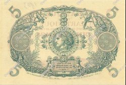 5 Francs Cabasson rouge MARTINIQUE  1903 P.05D NEUF