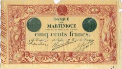 500 Francs MARTINIQUE  1899 P.09var TB+