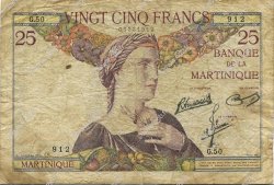 25 Francs MARTINIQUE  1945 P.12