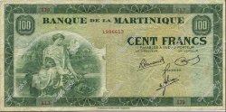 100 Francs MARTINIQUE  1945 P.19a TTB