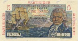 5 Francs Bougainville MARTINIQUE  1946 P.27 SPL