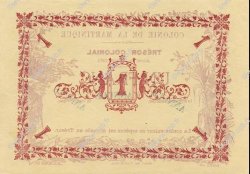 1 Franc Annulé MARTINIQUE  1884 P.02s pr.NEUF
