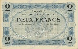 2 Francs MARTINIQUE  1915 P.11s fST+