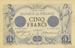 5 Francs NOIR FRANCE  1872 F.01.11 TTB+ à SUP