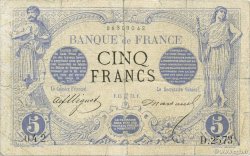 5 Francs NOIR FRANCE 1873 F.01.18