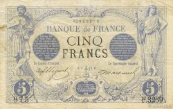 5 Francs NOIR FRANCE  1873 F.01.24 TB+