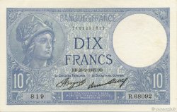 10 Francs MINERVE FRANCE  1937 F.06.18