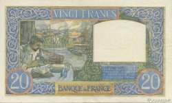 20 Francs TRAVAIL ET SCIENCE FRANCE  1941 F.12.19 SUP