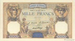 1000 Francs CÉRÈS ET MERCURE FRANCE  1927 F.37.01 SPL