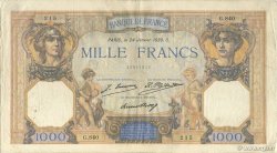 1000 Francs CÉRÈS ET MERCURE FRANCE  1930 F.37.04 TB+