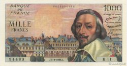 1000 Francs RICHELIEU FRANCE  1953 F.42.02 pr.SPL