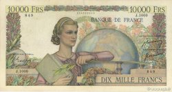 10000 Francs GÉNIE FRANÇAIS FRANCE  1950 F.50.42 TB+