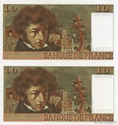 10 Francs BERLIOZ Consécutifs FRANCE  1972 F.63.01 SPL