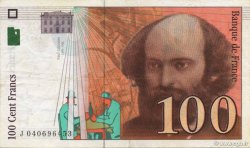 100 Francs CÉZANNE Sans STRAP FRANCE  1998 F.74f4.02 pr.SUP