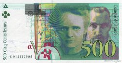 500 Francs PIERRE ET MARIE CURIE Sans STRAP FRANCIA  1994 F.76f4.01